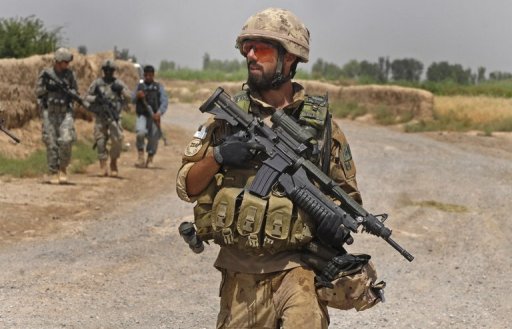 canadians in afghanistan war. footprint in the war-torn